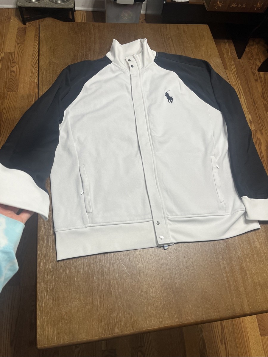 VTG Polo By Ralph Lauren BIG PONY Men's XL Track Jacket Zip Up
