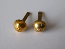 FRANCE 14-18 + 39-45 : PAIRE DE BOUTONS DE KEPI TRANSMISSIONS