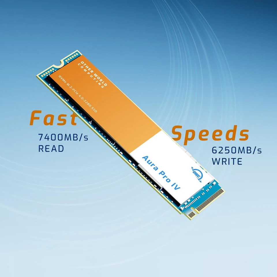 OWC 2TB Aura Ultra Pro IV PCIe 4.0 NVMe SSD for Lenovo ThinkCentre M80q Gen 3 - Image 3 of 4