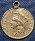 1867 Three Dollar Gold Coin $3 Indian Princess Head Better Grade XF Det. #103151
