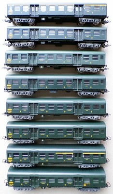 Jouef 5101 5102 5103 5104 Ho Sncf Train 8 Cars Modernized Romilly Very Good E