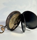 Antique Louis Grisel Swiss PocketWatch 52mm Gunmetal Case 15J 1900 RUNS WELL -9D — photo 3