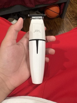 JRL FF2020T-B Cordless Rechargeable T-Blade Trimmer White with Charging Stand