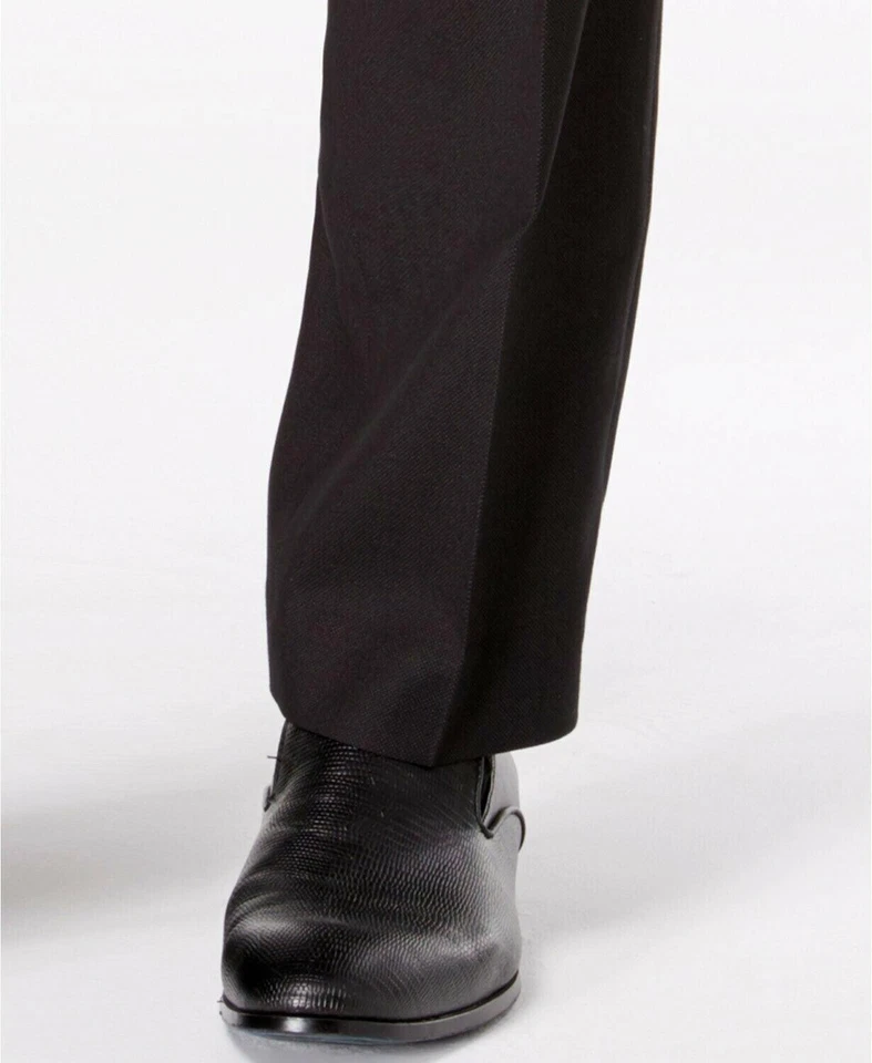 Traje Marc New York Para Hombre Ajuste Moderno 2 Piezas 40 S/33 Cintura Negro Sólido Foto 2 de 4