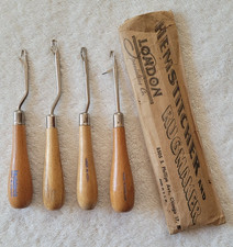 Preowned Set of 4 Latch Hooks Made in England, Korea,  Taiwan  Rugmaker
