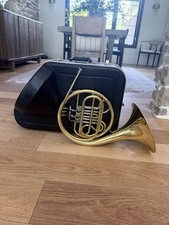 Jupiter JHR700 Lacquered Brass Body Key of F Single French Horn With Hard Case