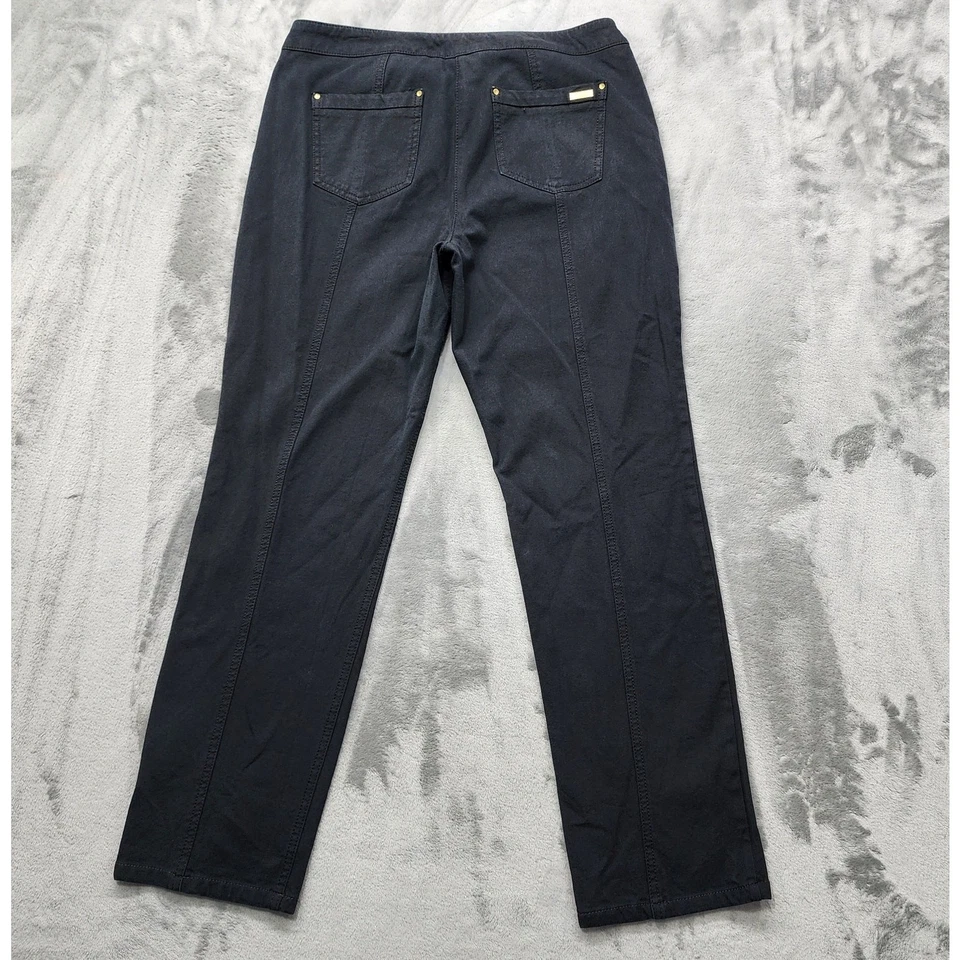 Pantalones Chico's para mujer 1,5 M/10 negros Madison pierna recta tan adelgazantes elásticos Foto 2 de 4