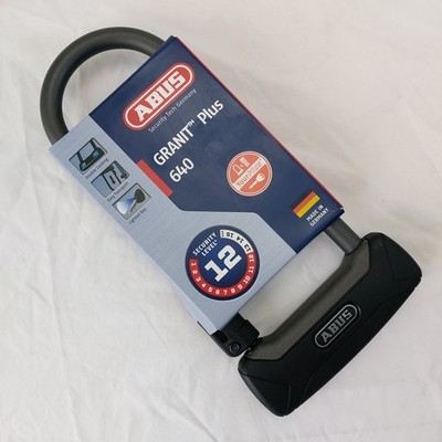 ABUS Granit Plus 640/135HB230+TexKF - schwarz Bügelschloss Fahrradschloss - NEU