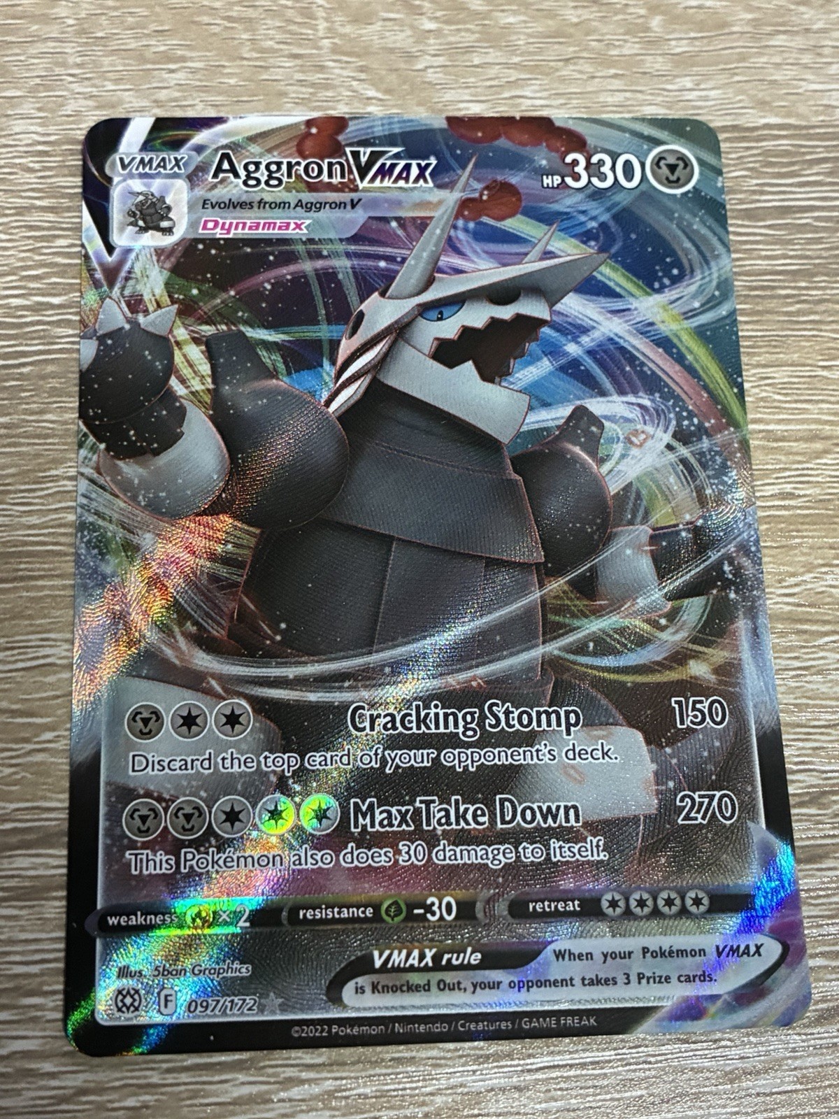 Aggron VMAX 097/172 Swsh09: Brilliant Stars Holo