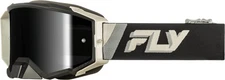 Fly Racing Zone Elite Goggles (Black/Gray / Black Mirror Smoke Lens)