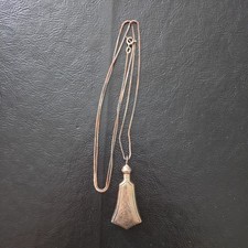 Vintage Sterling 925 Silver 2"  Perfume Bottle w/Dabber Pendant Charm Engraved