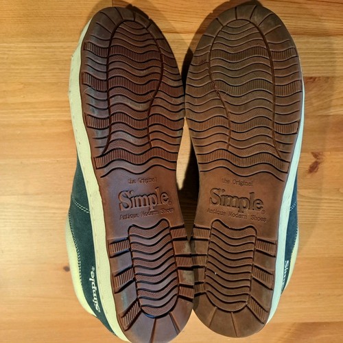 Men's Simple Blue Suede Skateboard Shoes 15 - Picture 5 of 7