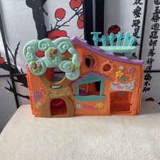 2007 Hasbro Littlest Pet Shop Playset House Orange Blue Treehouse Club House LPS