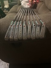 WILSON STAFF DYNAPOWER IRONS 2,3-9  pitching wedge STEEL ULTRALITE REG FLEX