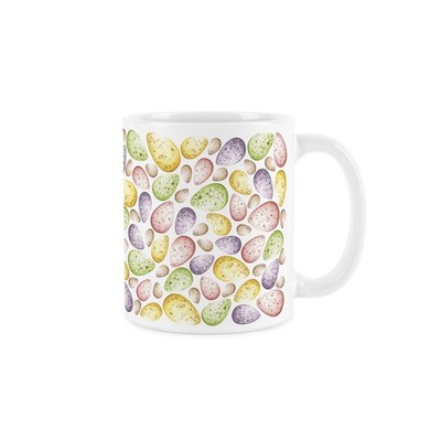 Gesprenkelte Schokoladeneier weiß Keramiktasse - Ostern Trinkgeschirr Geschenke 