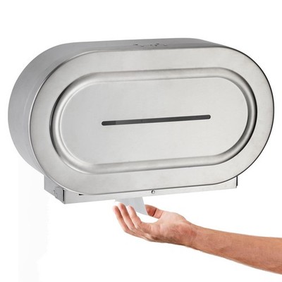 Stardrix Stainless Steel Twin Jumbo Toilet Paper Dispenser Wall Mount Lockable