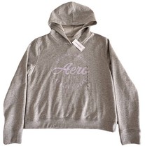 NWT Aeropostale Women's Original Brand Athletic Dept Hoodie Gray Size L 157496