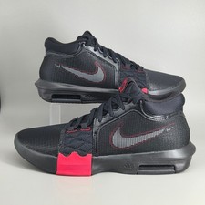 Nike LeBron Witness VIII Basketball Shoe Mens 11 Black University Red FB2239 005