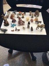 Lot of 30 Vintage Animals Figure Toys- Various Scales and Styles.