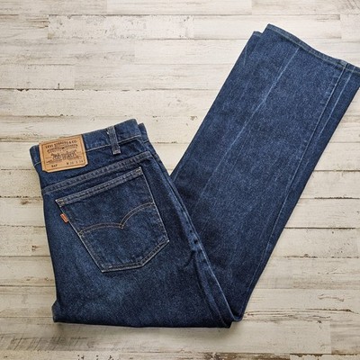 hi-yan⭐︎ Vintage Levi's 517 Orange Tab 36 Denim Bootcut Jeans Made In USA