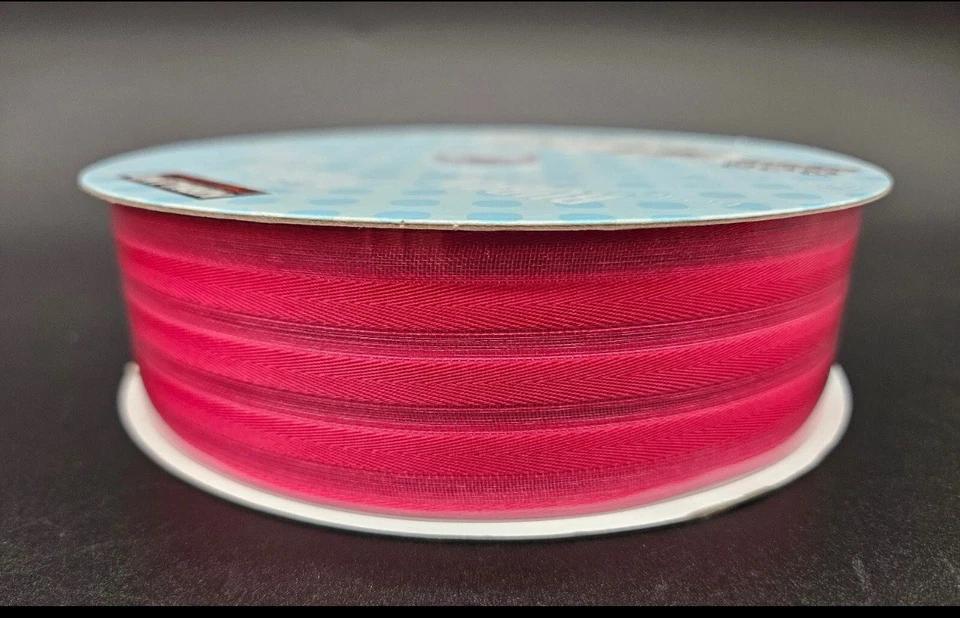 Kirkland Wire Edge Pink Ribbon 1.5" wide x 50 Yards long NEW - Image 3 of 3