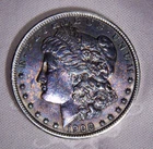 1900 Morgan Silver Dollar, Toning, Die Crack
