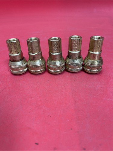 Hansen Series 3000 Coupler Brass Push Tite 1/4" USA EX Lot of 5