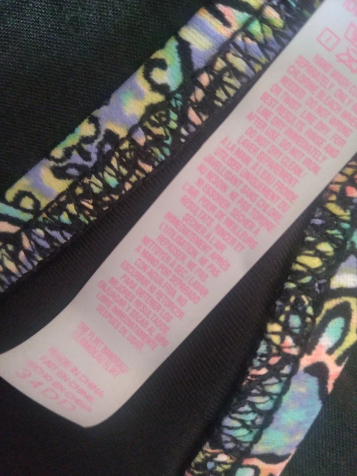 Victoria's Secret бикини 34DD флирт бандо без бретелек средний зеленый низ VS - Изображение 3 из 4