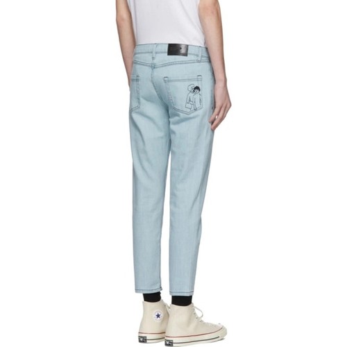Enfants Riches Deprimes Light Blue Embroidered Slim Fit Jeans Size 29 Rare