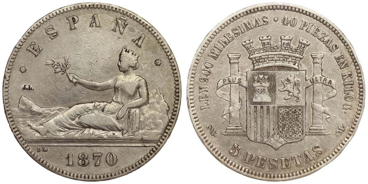 1870 Year Spanish Coins for sale | eBay
