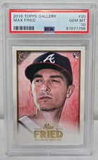 2018 Topps Gallery MAX FRIED RC ROOKIE CARD PSA 10 GEM MINT. rookie card picture
