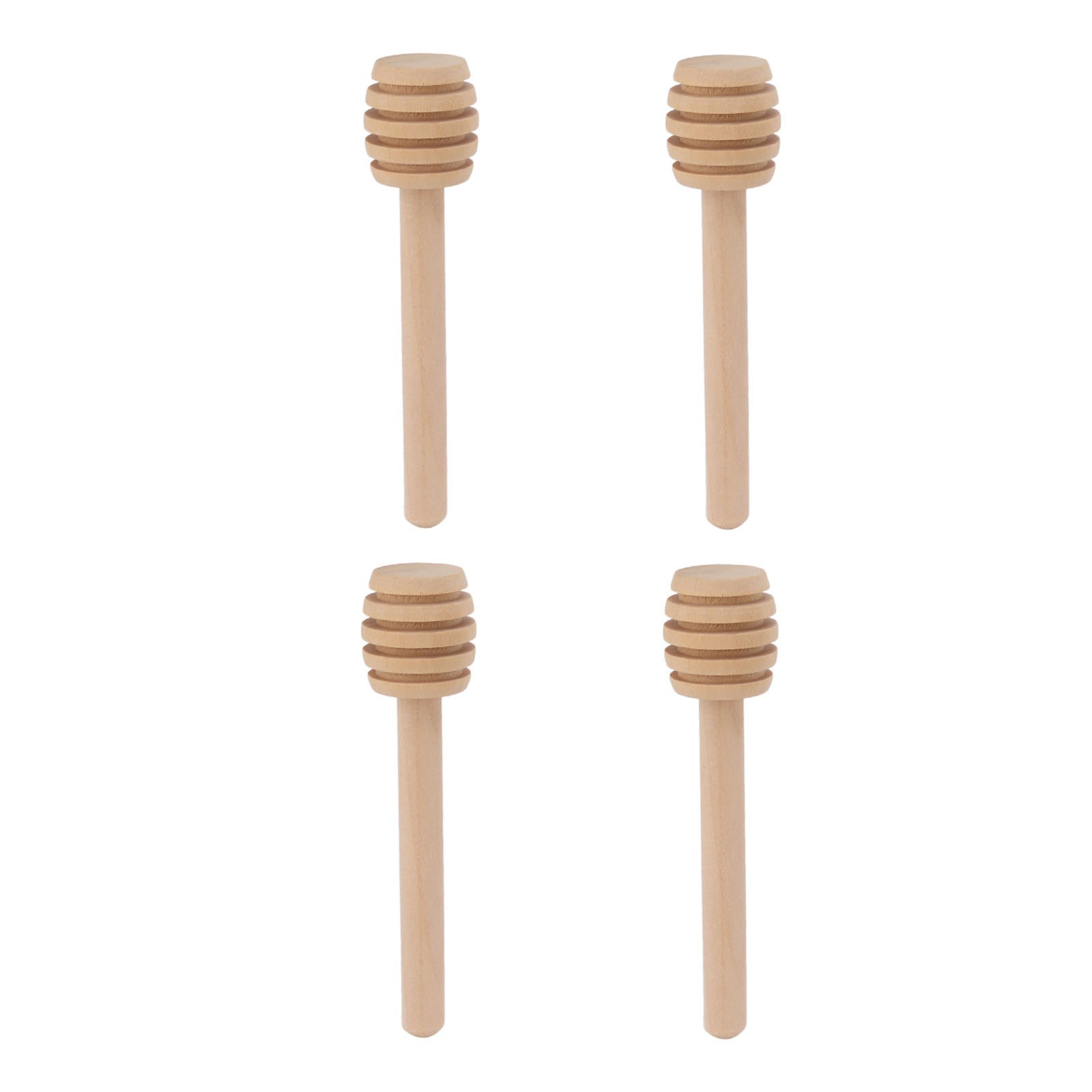 HG (50 Packs) 8Cm Wooden Honey Stick Jam Wooden Honey Stick Stirring Stick