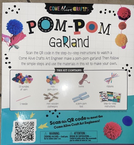 Pom Pom Garland Kit By Come Alive Crafts - Picture 4 of 4