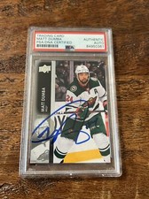 Matt Dumba IP Signed Upper Deck Card Psa Dna Coa Slab Wild Autographed