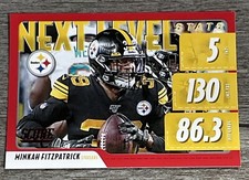 Minkah Fitzpatrick 2020 Score Red Next Level Stats Steelers #NLS-MF  *K192*