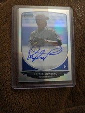 2013 BOWMAN CHROME PROSPECTS RAFAEL MONTERO REFRACTOR AUTOGRAPH #/500 METS