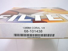 New Schneider Optics 138mm Coral 1/4 Glass Filter MFR 68-101438