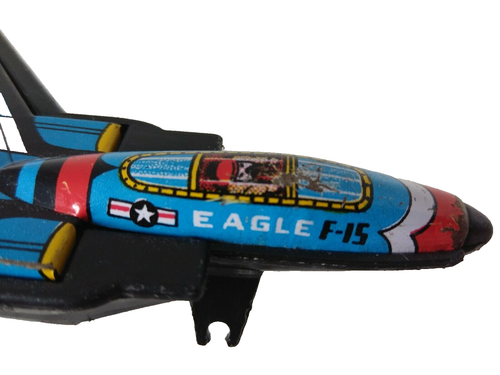 Eagle F-15 Vintage Fighter Jet 1960's Tinplate Plastic Toy Made Japan *Damaged* - Picture 7 of 9