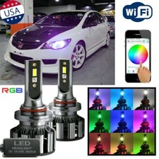 Rgb 9005 9006 Led High Low Beam Headlight Drl Fog Light Bulbs App Control Rgb 9005 9006 Led High Low Beam Headlight Drl Fog Light Bulbs App Control