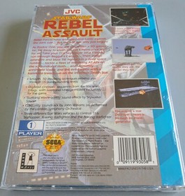 Star Wars: Rebel Assault (Sega CD, 1993) Complete No Foam Insert Resurfaced Disc