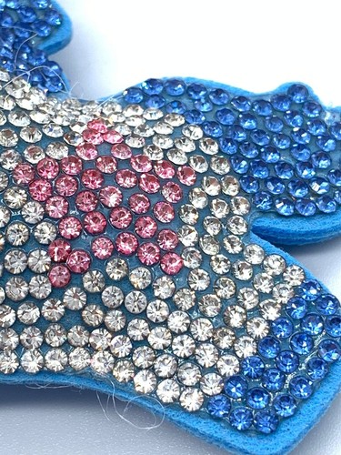 Glitzer Einhorn Diamant Damen Schlüsselanhänger Glitzer blau Quaste Charm Accessoire - Bild 4 von 8