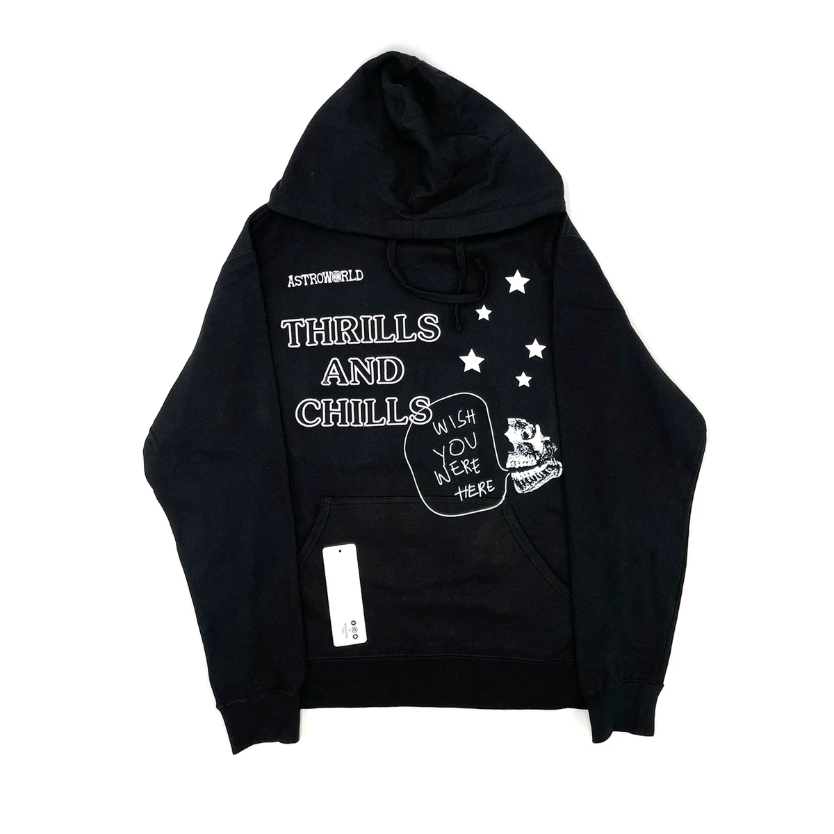 Travis Scott Astroworld Lollapalooza Thrills And Chills Black Hoodie  (93665-526) | eBay