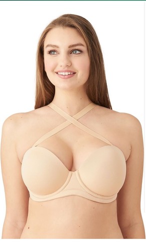 Wacoal Red Carpet Strapless Convertible Bra Womens Size 38DD Beige New - Picture 2 of 9