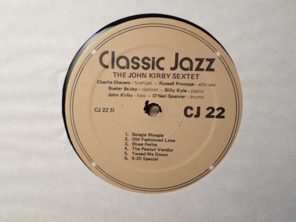 CLASSIC JAZZ 2 LP RECORD/JOHN KIRBY SEXTET/BIGGEST LITTLE BAND IN