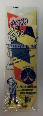Vintage Skyro Gyro Spinning Kite Tails In Original Package New Old Stock SKU 141