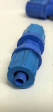 Festo straight fitting threaded both ends blue plastic  # 12456