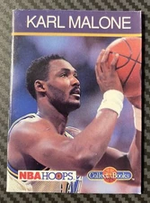 1990-91 NBA Hoops COLLECT A BOOKS Karl Malone UTAH JAZZ