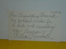 AUTOGRAMM - WILLIAM MARSHALL - ORIGINAL SIGNIERT