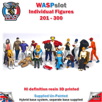 Figuren 201 bis 300 - Maßstab 1/32, WASPslot, Landschaft, Zuschauer, unbemalt