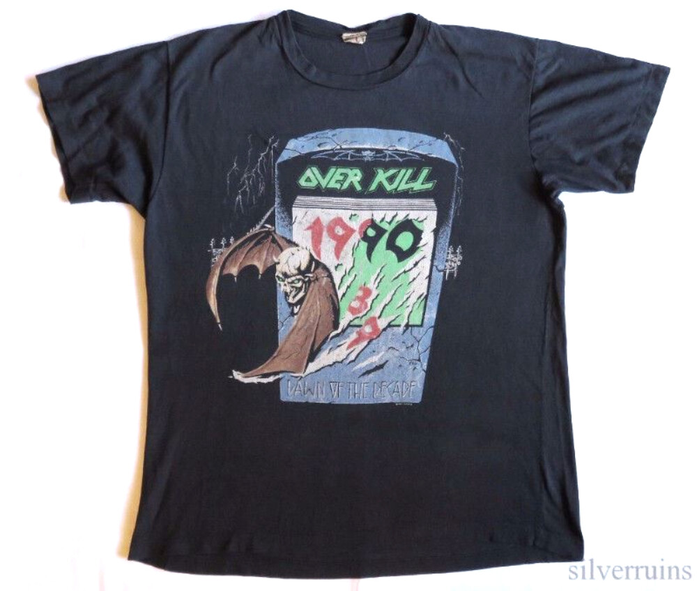 Europe — Overkill an Thrash Metal C, single-stitch vintage concert t-shirt